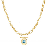 CLEO NECKLACE AQUAMARINE