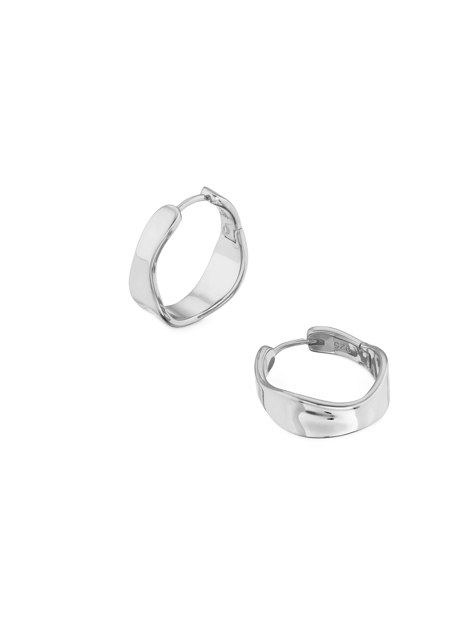 Dita Hoops, silver hoops, hoop earrings, sterling silver, ear stack