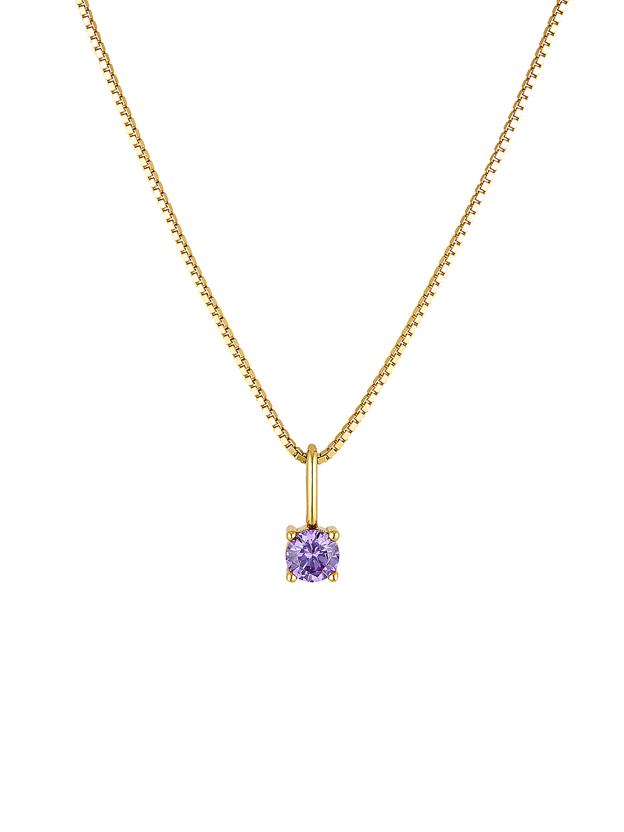 Feb hot sale birthstone necklace