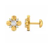 FLEUR STUD EARRINGS GOLD