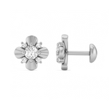 FLEUR STUD EARRINGS SILVER