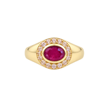 FREDDIE RING RUBY/PINK DIAMOND