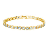 GIDGET TENNIS BRACELET AQUAMARINE