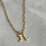 LETTER CHARM NECKLACE