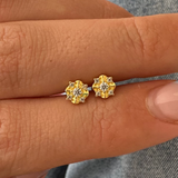 FLEUR STUD EARRINGS GOLD