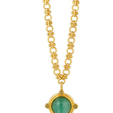 ISABELLA NECKLACE GREEN AVENTURINE