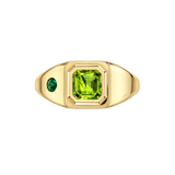 MADIGAN RING PERIDOT / LAB EMERALD