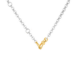 MALLORY NECKLACE SILVER/GOLD