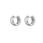 Noa Huggies, silver huggies, hoops, ear stack, earrings, sterling silver