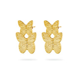 Papillon Earrings, butterfly earrings, statement, gold, gold plated, sterling silver, earring stack