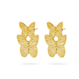 Papillon Earrings, butterfly earrings, statement, gold, gold plated, sterling silver, earring stack