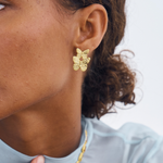 Papillon Earrings, butterfly earrings, statement, gold, gold plated, sterling silver, earring stack