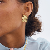Papillon Earrings, butterfly earrings, statement, gold, gold plated, sterling silver, earring stack