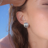 PAULINA WAVE EARRINGS SILVER