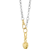 PUFF HEART NECKLACE GOLD/SILVER