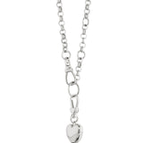 PRE ORDER PUFF HEART NECKLACE SILVER