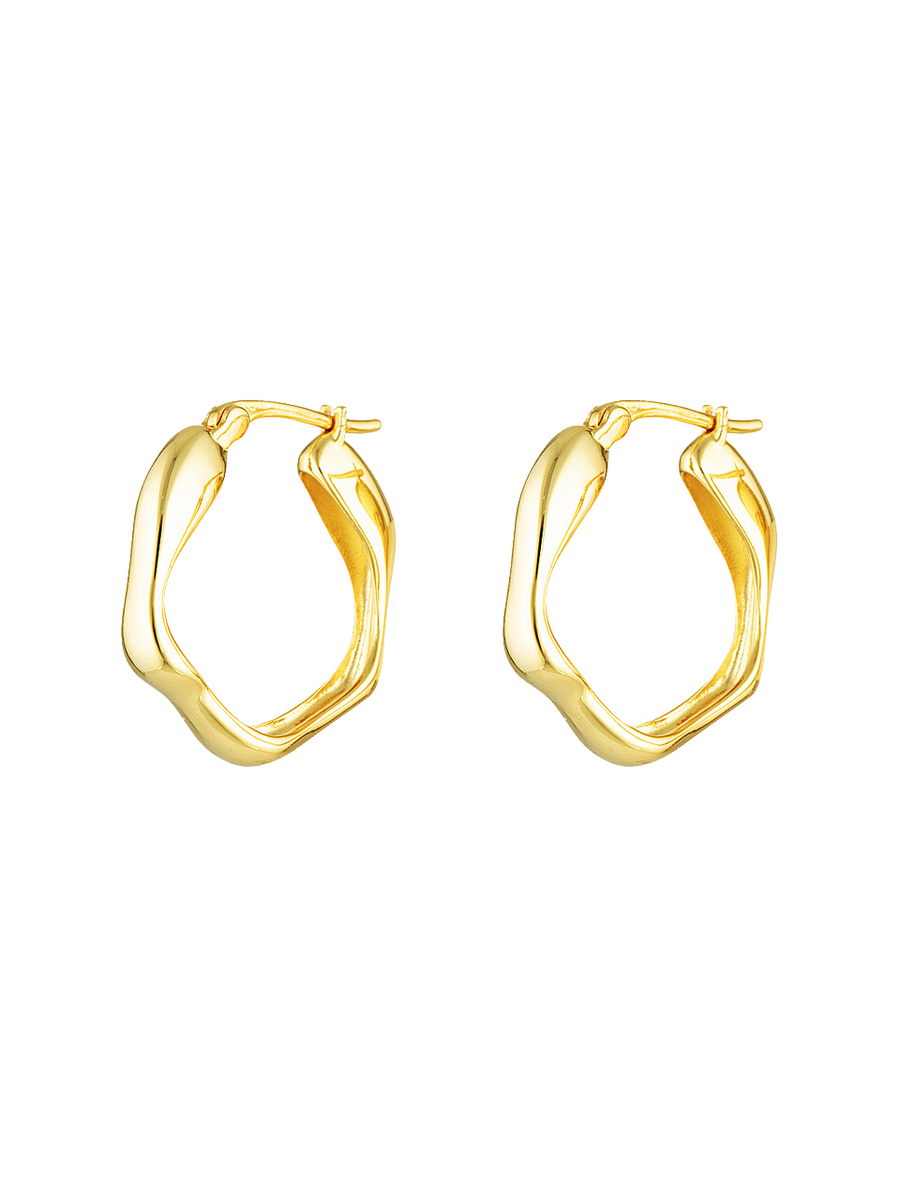 RIVER HOOPS GOLD PETITE