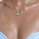 CLEO NECKLACE AQUAMARINE