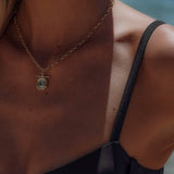 CLEO NECKLACE AQUAMARINE