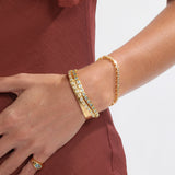 GIDGET TENNIS BRACELET AQUAMARINE