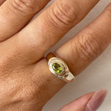 TATTIANA PERIDOT RING - YELLOW GOLD