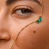 TWIN FLAME NECKLACE EMERALD