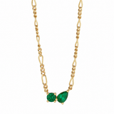 TWIN FLAME NECKLACE EMERALD