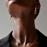 CELINE EARRINGS GOLD PAVÉ