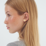 VIOLET STUD EARRINGS GOLD