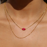 BIRTHSTONE NECKLACE JULY