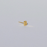 LETTER STUD EARRING