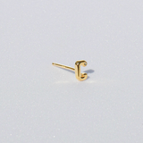 LETTER STUD EARRING