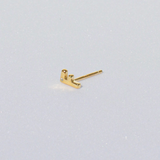 LETTER STUD EARRING