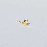 LETTER STUD EARRING