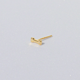 LETTER STUD EARRING