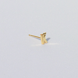 LETTER STUD EARRING