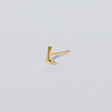 LETTER STUD EARRING