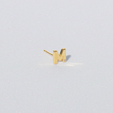 LETTER STUD EARRING