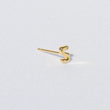 LETTER STUD EARRING