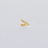 LETTER STUD EARRING