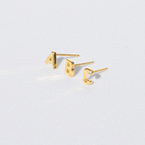 LETTER STUD EARRING