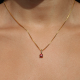 JANUARY BIRTHSTONE NECKLACE PETITE