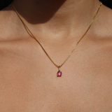 JULY BIRTHSTONE NECKLACE PETITE