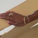 Maybel Bracelet, Sterling Silver, Gold Plated, Chain, Mixed Metals, Link, bracelet stack