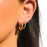 RIVER HOOPS GOLD PETITE