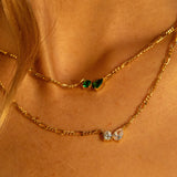 TWIN FLAME NECKLACE EMERALD