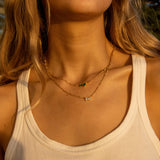 TWIN FLAME NECKLACE EMERALD